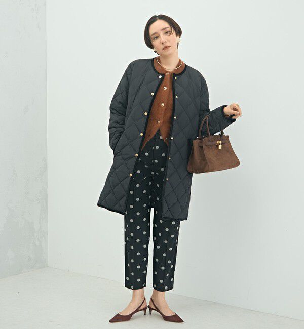 NOLLEY'S「ウォッシャブルストレッチドットジャガードテーパードパンツ」|その他|