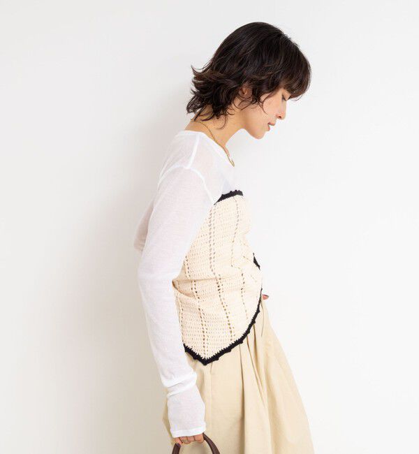 Laraaji「《手洗い可能》かぎ編み針三角ストール」|ニット・セーター|