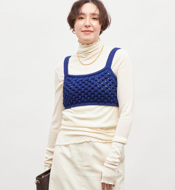 Laraaji「《手洗い可能》3D柄ビスチェ」|ニット・セーター|