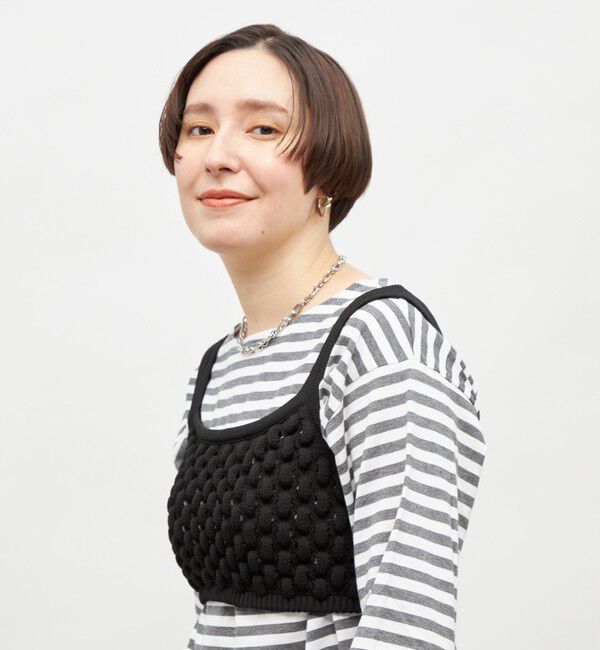 Laraaji「《手洗い可能》3D柄ビスチェ」|ニット・セーター|