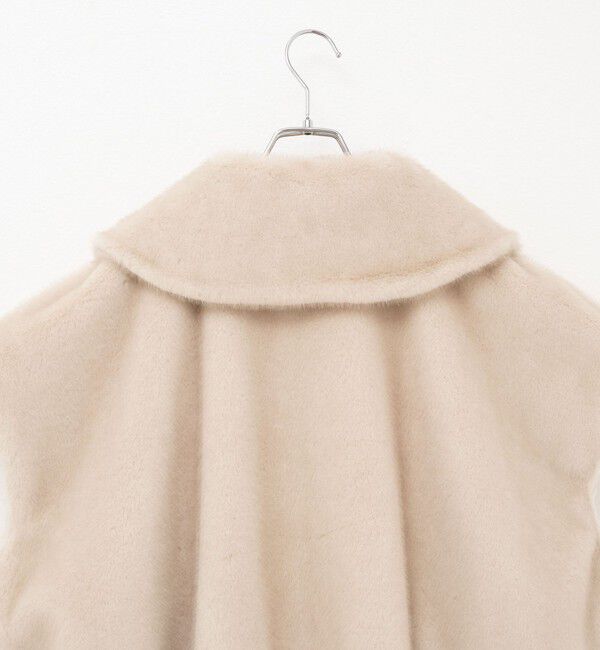 Rie Miller「エコファー衿付ベスト」|ブルゾン・スタジャン|