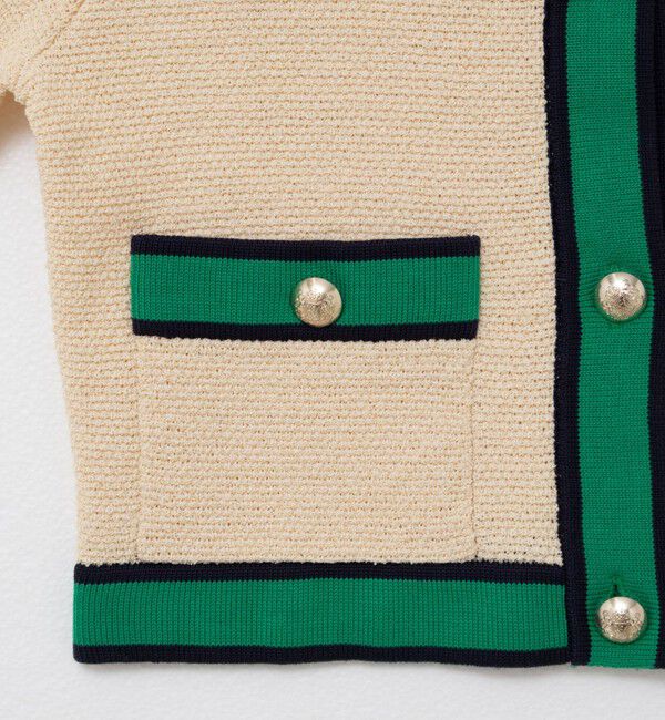 NOLLEY'S「配色ニットジャケット」|カーディガン|