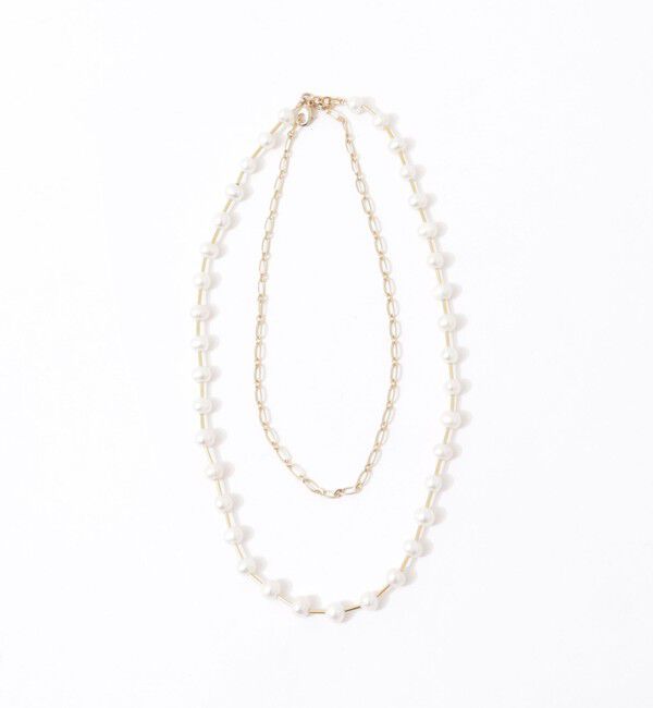 grace grace「【grace grace/グラスグラス】【WEB STAFF守屋☆】パイプ淡水パールネックレス」|ネックレス|