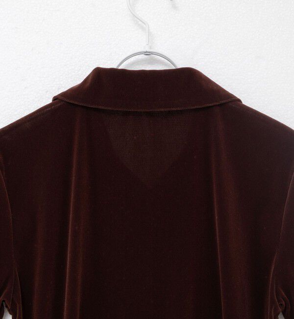 MAQWEL「【MAQWEL/マクウェル】ウォッシャブルベロア半袖シャツ」|シャツ・ブラウス|