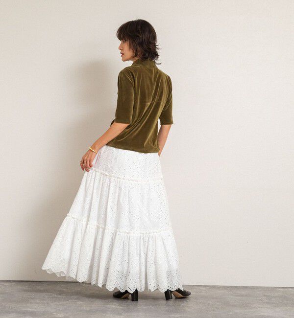 MAQWEL「【MAQWEL/マクウェル】ウォッシャブルベロア半袖シャツ」|シャツ・ブラウス|