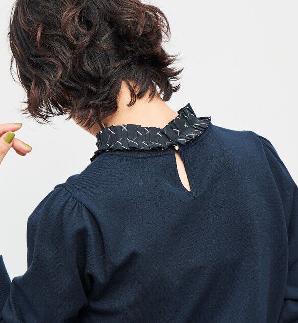 NOLLEY'S「プリーツ衿取り外しプルオーバーニット」|ニット・セーター|