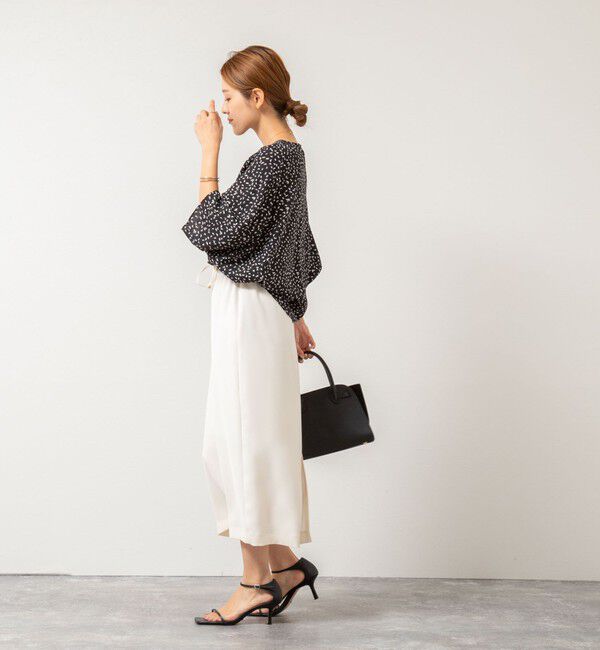 NOLLEY'S「ウォッシャブルバックサテンコクーンブラウス」|シャツ・ブラウス|