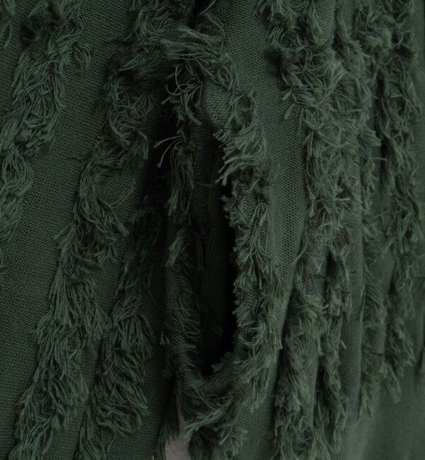 Rie Miller「《手洗い可能》カットジャガードジップアップカーディガン」|カーディガン|