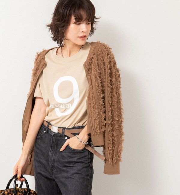 Rie Miller「《手洗い可能》カットジャガードジップアップカーディガン」|カーディガン|