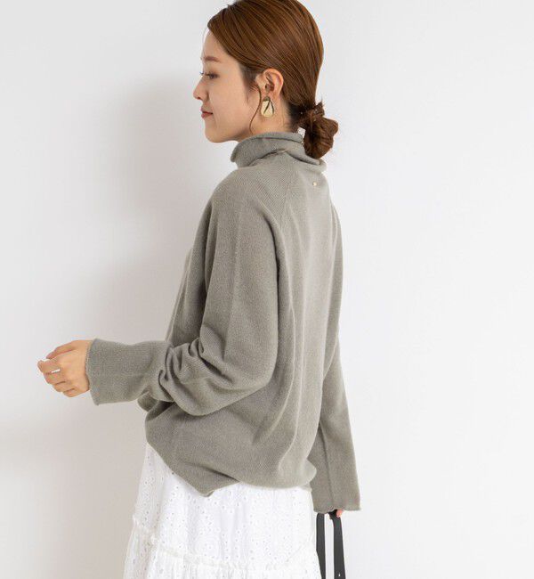 Rie Miller「【WEB&一部店舗限定】PUREカシミヤタートルネックニット」|ニット・セーター|