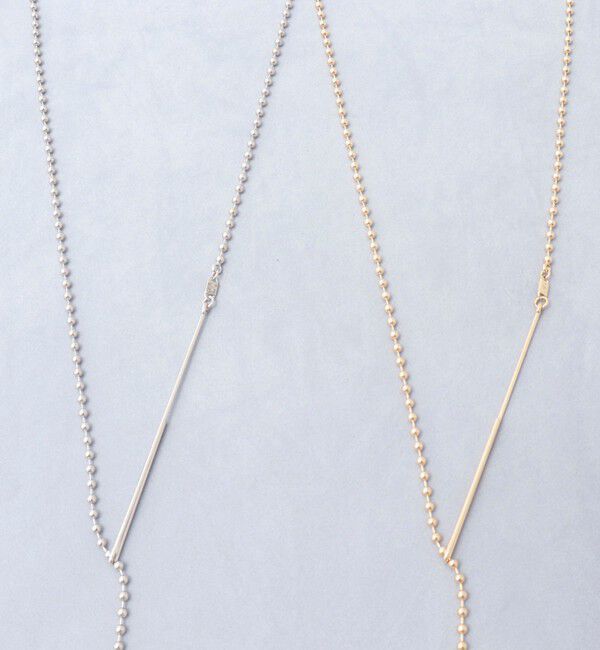 grace grace「【grace grace/グラスグラス】ロングフックボールアレンジネックレス」|ネックレス|