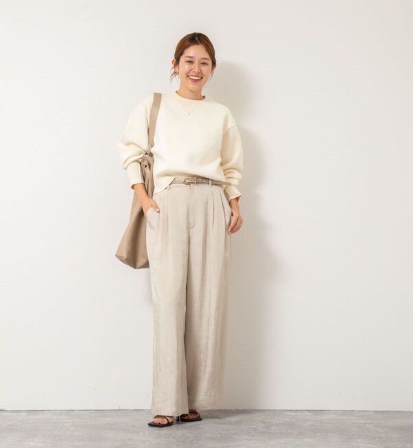 NOLLEY'S「ウォッシャブルクラッシュサテンワイドパンツ」|その他|