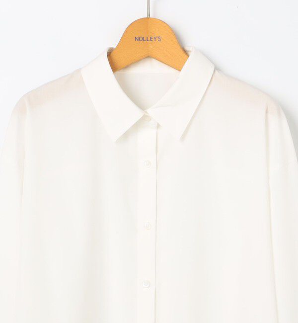 NOLLEY'S「ウォッシャブルリボン付きシャツ」|シャツ・ブラウス|