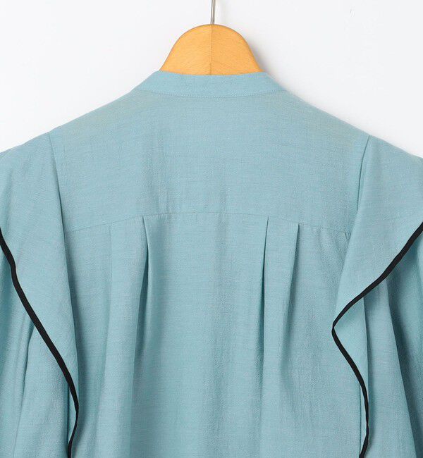 NOLLEY'S「ウォッシャブル配色パイピングブラウス」|シャツ・ブラウス|