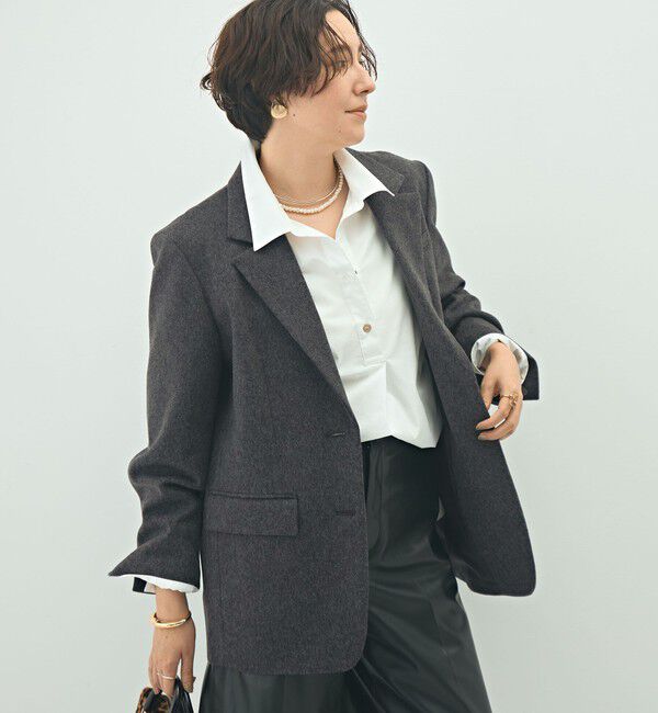 NOLLEY'S sophi「ショートビーバーテーラードジャケット」|テーラードジャケット|