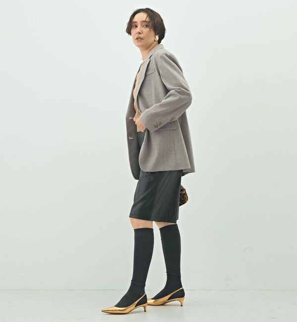 NOLLEY'S sophi「シルクネップツイードオーバージャケット」|テーラードジャケット|