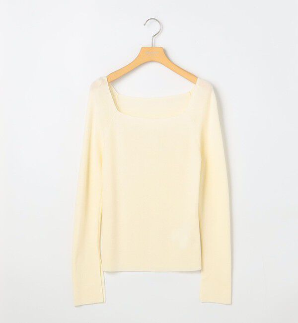 NOLLEY'S sophi「【WEB限定カラーあり】総針スクエアネックプルオーバーニット」|ニット・セーター|