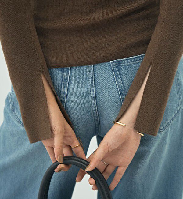 NOLLEY'S sophi「【WEB限定カラーあり】総針スクエアネックプルオーバーニット」|ニット・セーター|