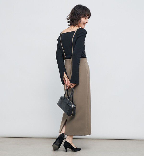 NOLLEY'S sophi「【WEB限定カラーあり】総針スクエアネックプルオーバーニット」|ニット・セーター|