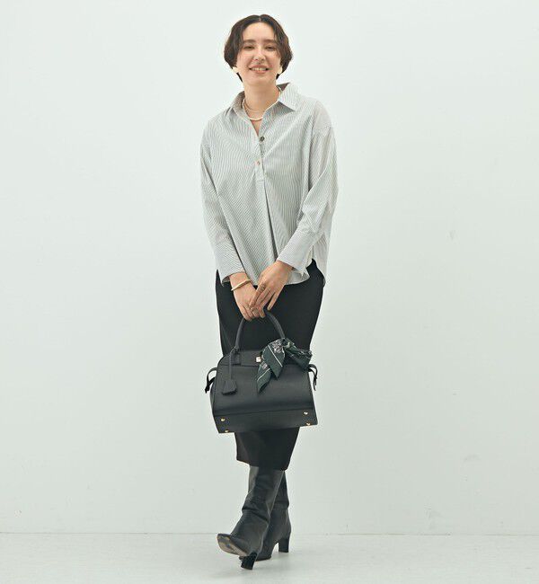 NOLLEY'S sophi「ウォッシャブルブロードメタル釦スキッパーシャツ」|シャツ・ブラウス|