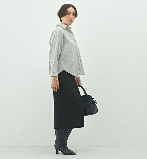 NOLLEY'S sophi「ウォッシャブルブロードメタル釦スキッパーシャツ」|シャツ・ブラウス|