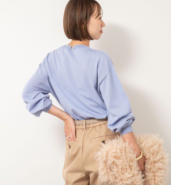 NOLLEY'S「《手洗い可能》《アンサンブル対応》バウンドウールクルーネックプルオーバー」|ニット・セーター|