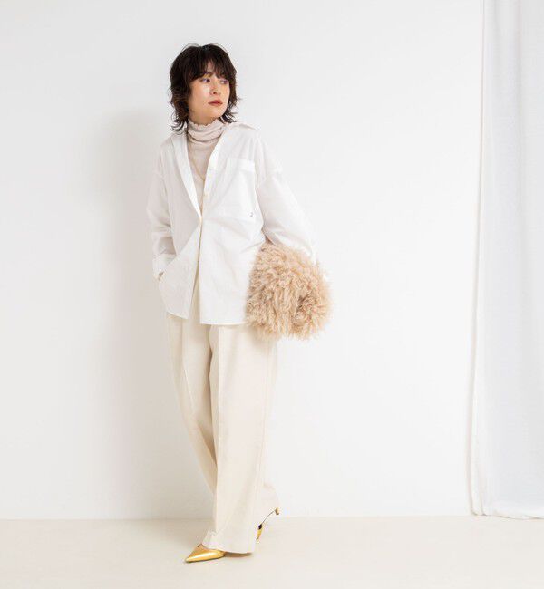 NOLLEY'S「MY STANDARD ウォッシャブルリブタートルネック」|Tシャツ・カットソー|