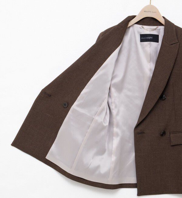 NOLLEY'S sophi「ウォッシャブルシャークダブルジャケット」|テーラードジャケット|