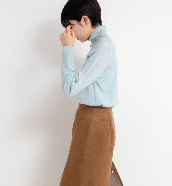 NOLLEY'S sophi「《手洗い可能》18Gウール100%ハイネックプルオーバー」|ニット・セーター|