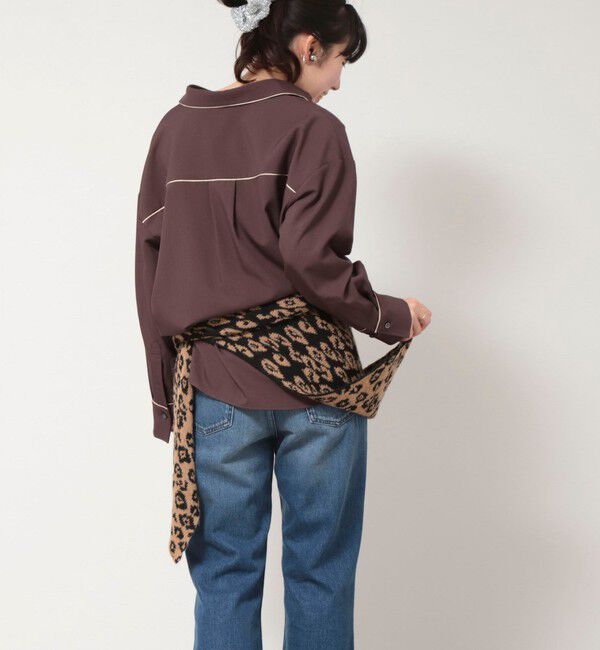 NOLLEY'S「トライアングルレオパード柄ストール」|ストール|