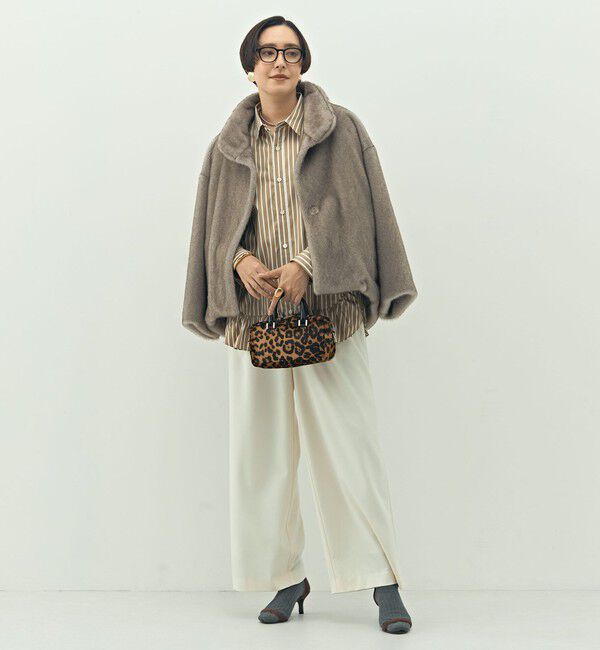 Rie Miller「ウォッシャブル裾フリルレギュラーカラーシャツ」|シャツ・ブラウス|