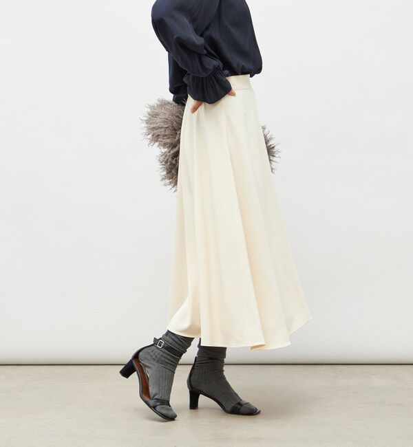 NOLLEY'S「ウォッシャブル2WAYストレッチフレアスカート」|フレア|