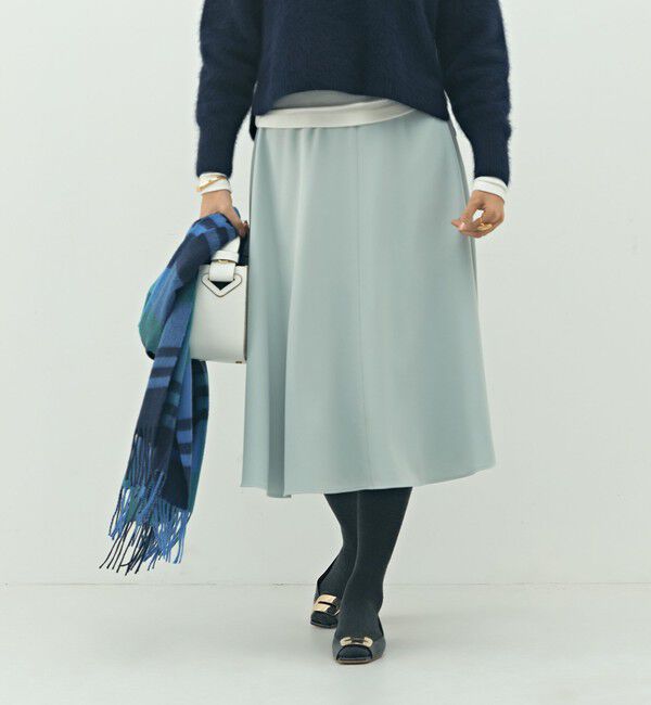 NOLLEY'S「ウォッシャブル2WAYストレッチフレアスカート」|フレア|