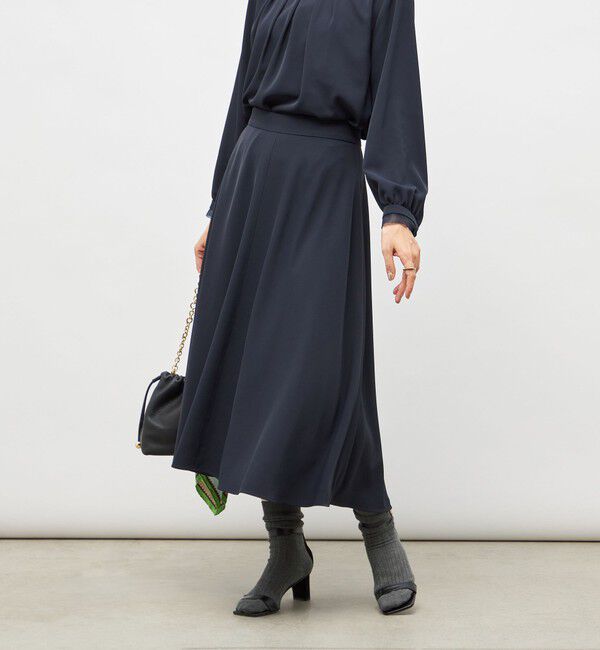 NOLLEY'S「ウォッシャブル2WAYストレッチフレアスカート」|フレア|