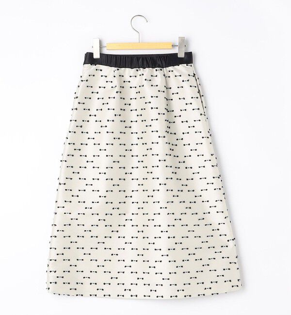 NOLLEY'S「《セットアップ対応》ウォッシャブルリボンジャガードAラインスカート」|フレア|
