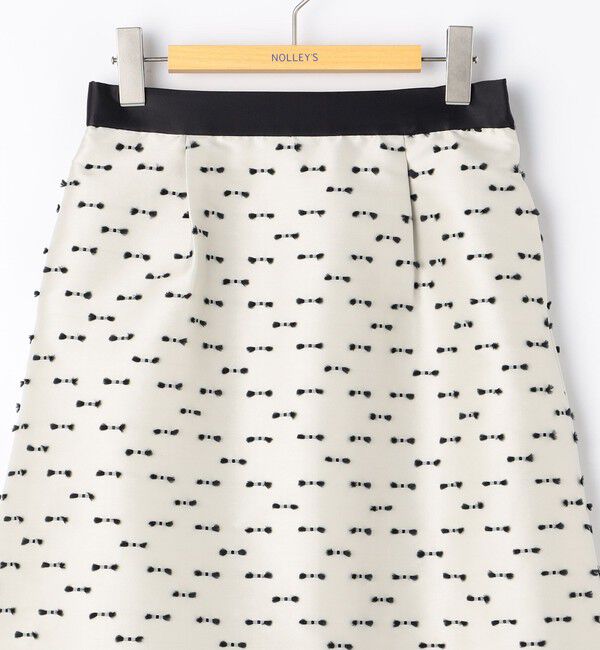 NOLLEY'S「《セットアップ対応》ウォッシャブルリボンジャガードAラインスカート」|フレア|