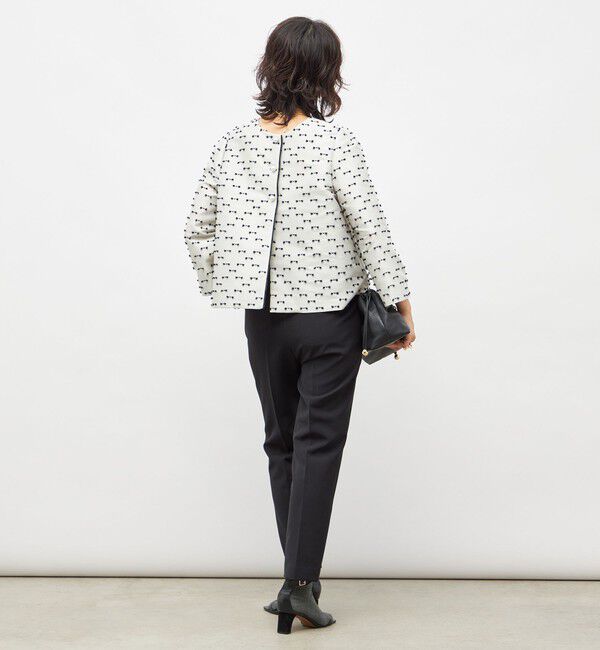 NOLLEY'S「《セットアップ対応》ウォッシャブルリボンジャガード2WAYブラウス」|シャツ・ブラウス|