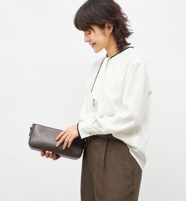 NOLLEY'S「ウォッシャブルストレッチジョーゼットボウタイ風ブラウス」|シャツ・ブラウス|