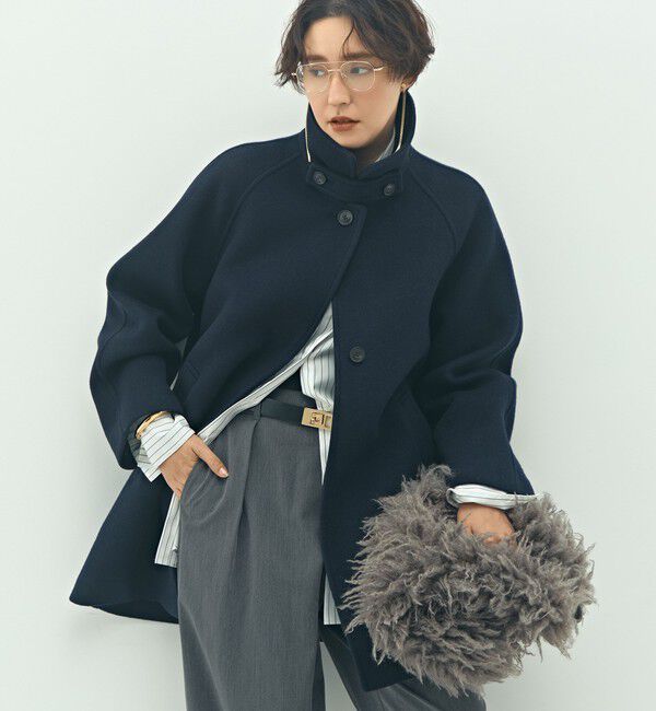 NOLLEY'S sophi「ステンカラー2WAYハーフコート」|ステンカラーコート|