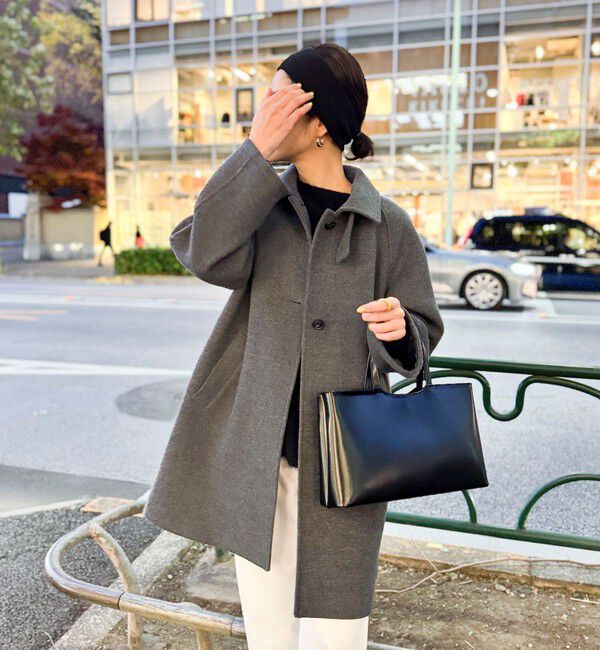 NOLLEY'S sophi「ステンカラー2WAYハーフコート」|ステンカラーコート|