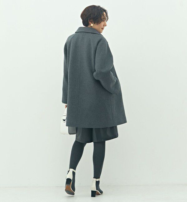 NOLLEY'S sophi「ステンカラー2WAYハーフコート」|ステンカラーコート|