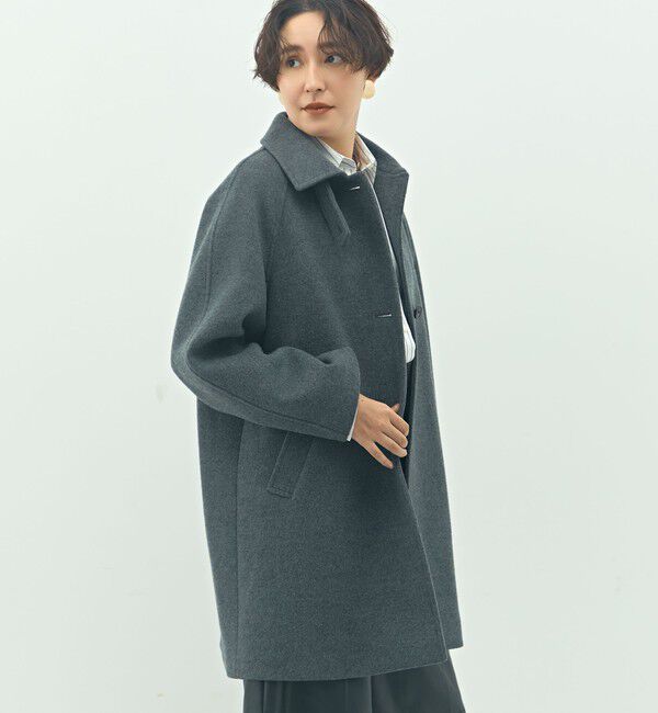 NOLLEY'S sophi「ステンカラー2WAYハーフコート」|ステンカラーコート|