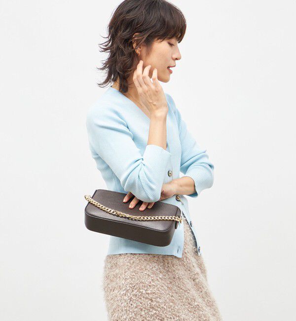 NOLLEY'S sophi「《アンサンブル対応》《手洗い可能》カシミヤ混リブVネックカーディガン」|カーディガン|