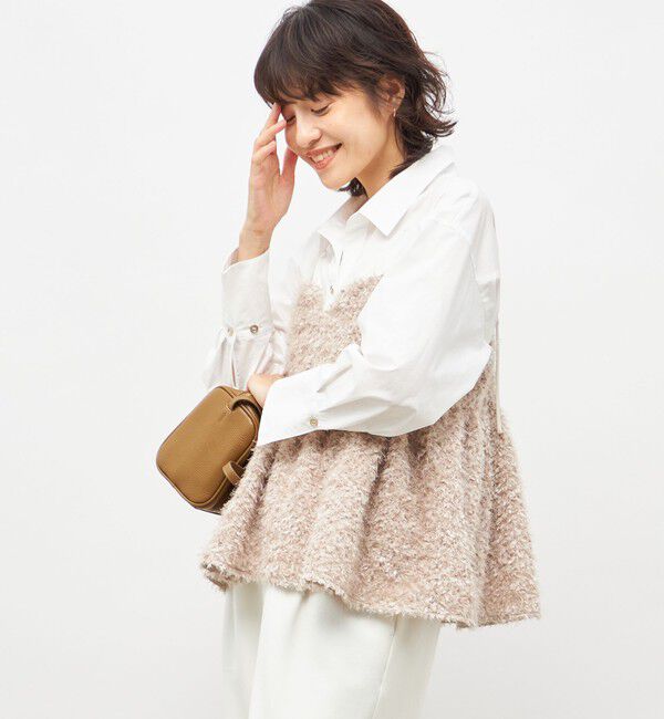 NOLLEY'S sophi「《セットアップ対応》ウォッシャブルフェザーチュールキャミブラウス」|キャミソール|