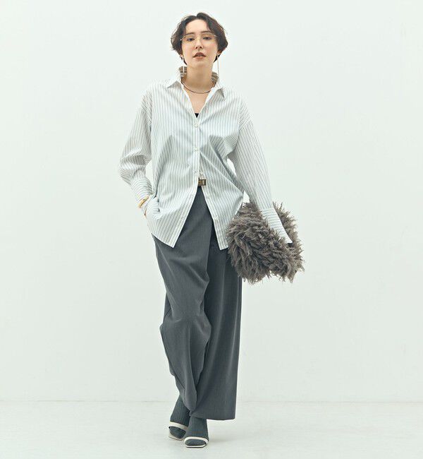 NOLLEY'S sophi「ウォッシャブルマルチWAYビッグシャツ」|シャツ・ブラウス|