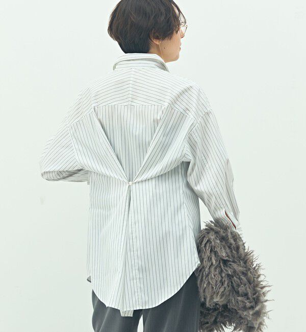NOLLEY'S sophi「ウォッシャブルマルチWAYビッグシャツ」|シャツ・ブラウス|