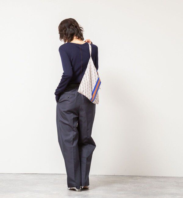 NOLLEY'S「MY STANDARD ウォッシャブルリブクルーネックロンT」|Tシャツ・カットソー|