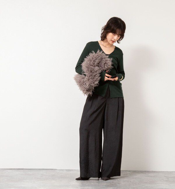 NOLLEY'S「MY STANDARD ウォッシャブルリブカーディガン」|カーディガン|