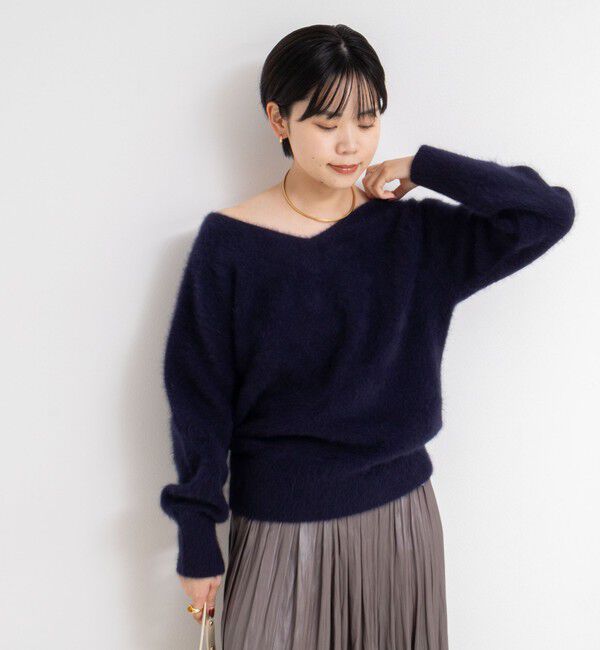 NOLLEY'S sophi「ヘアリー2WAYプルオーバーニット」|ニット・セーター|