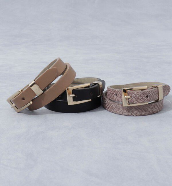 grace grace「【grace grace/グラスグラス】ダブルロールベルトブレス」|ブレスレット・バングル|